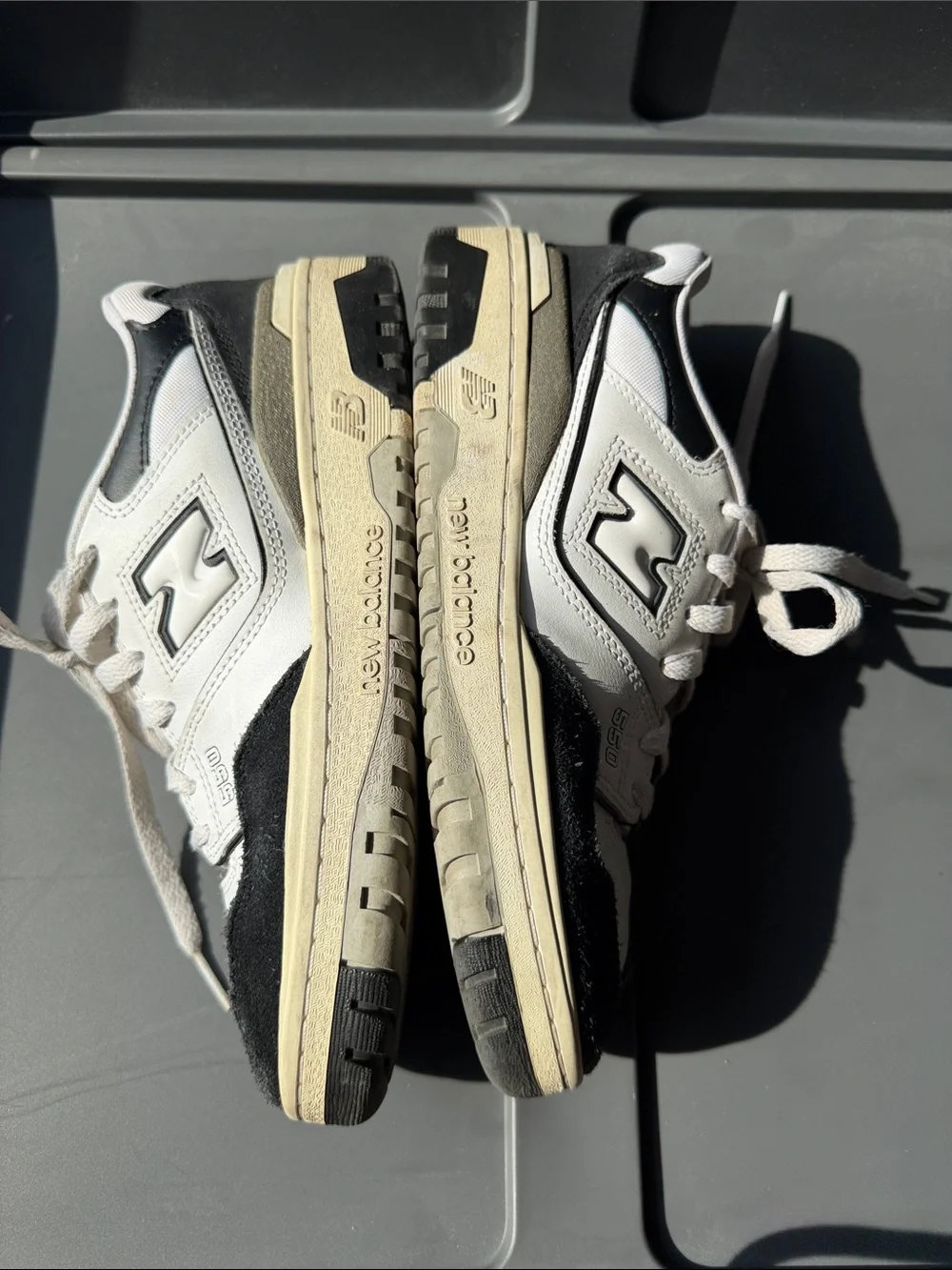 New Balance Kids Sneakers in White and Black